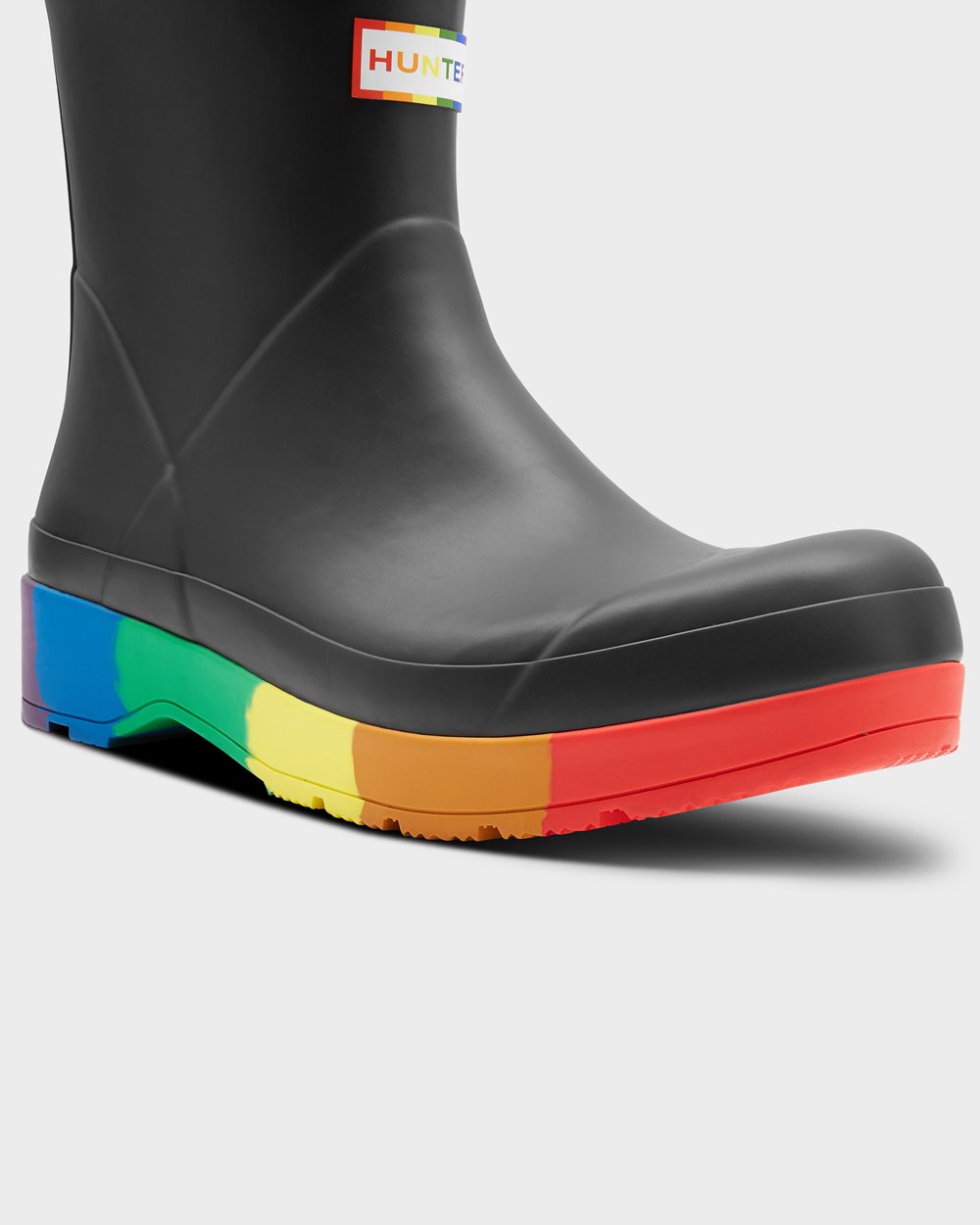 Hunter Play Støvler Svart - Herre Original Pride Heeled Rain - Norge TQEGRZ-742